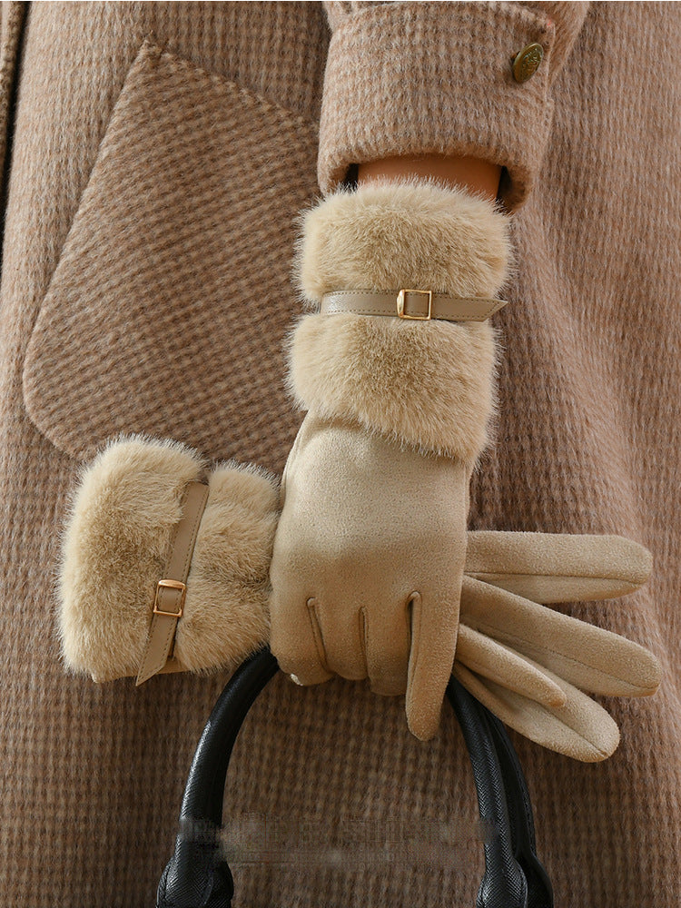 Warme Touchscreen-Handschuhe mit Fleecefutter