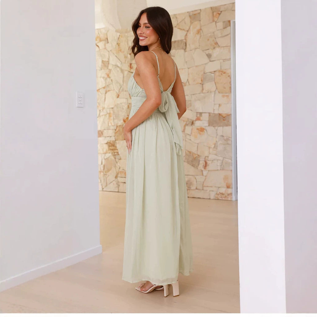 Elegantes Chiffon Maxi-Kleid für Damen – Bild 4 | LuxeStyle