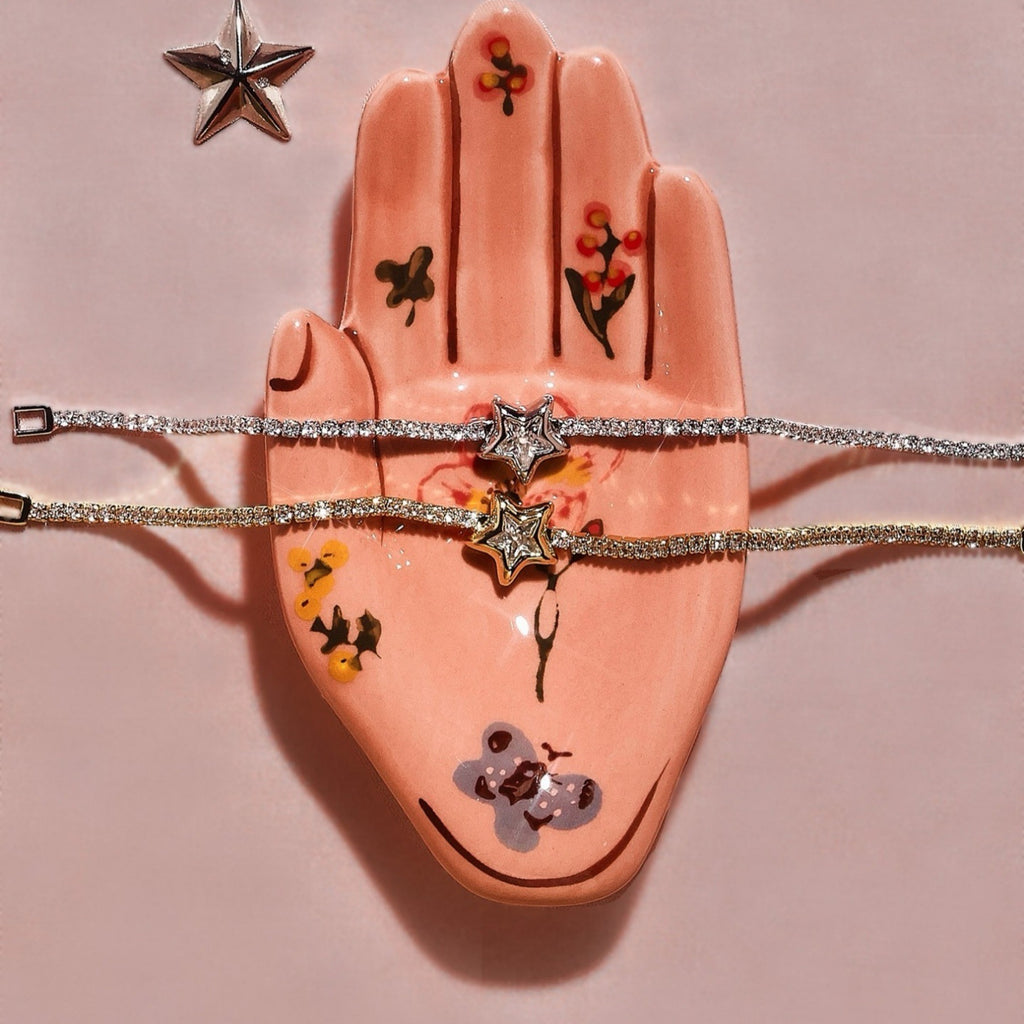Sternenarmband mit Zirkonia-Pavé