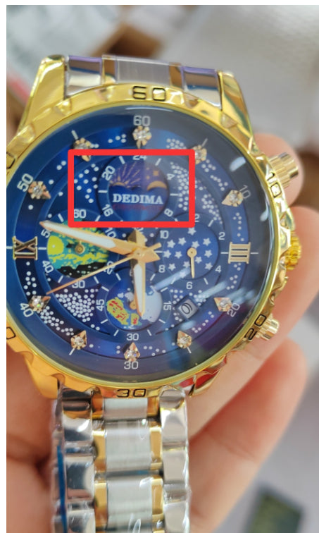 Quarz-Business-Uhr mit 3 kleinen Zeigern