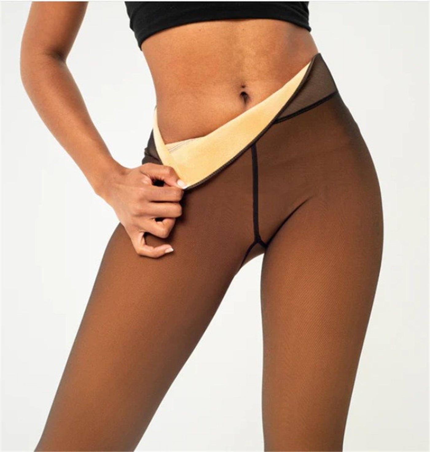 Velour-Strumpfhosen 4-Farben