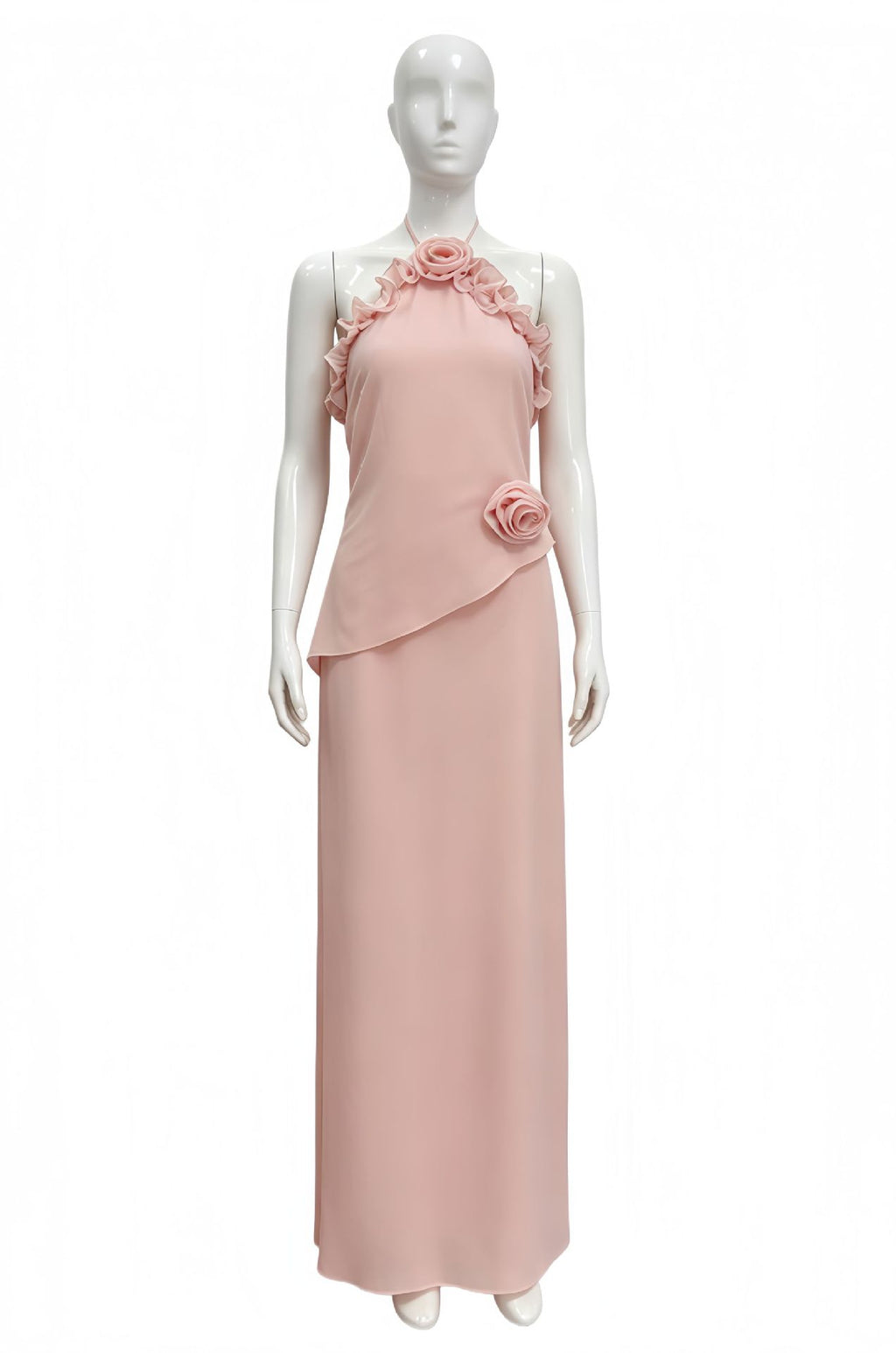 Chiffon-Kleid mit Ruffles