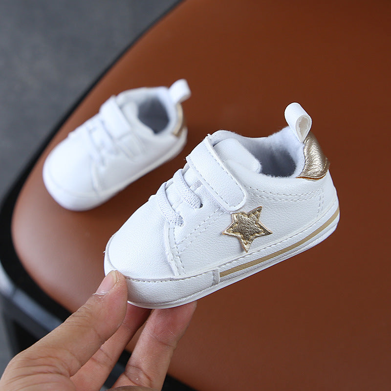 Baby Baumwoll-Sneaker mit weicher Sohle – Bild 2 | LuxeStyle