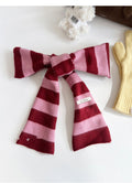 Gestrickter Schal mit Farbblock-Muster | LuxeStyle