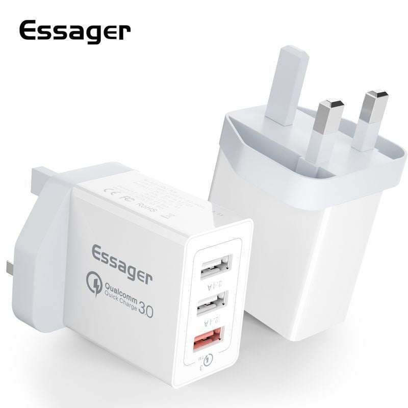 3-Port USB-Schnellladegerät 30W