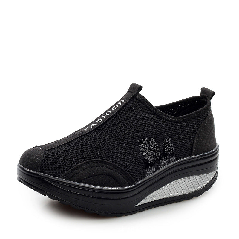 Schwarze Plattform Sneaker – Bild 4 | LuxeStyle