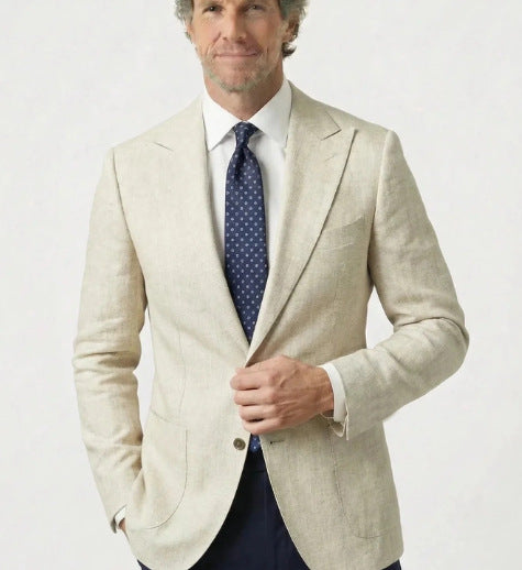 Freizeit-Sakko mit Plaid-Print für Herren – Ansicht 5