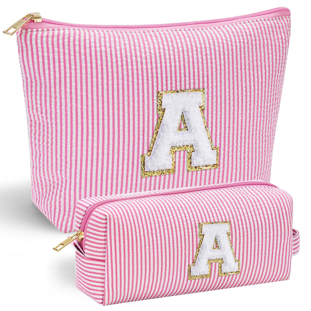 Bestickte Make-up-Tasche mit Buchstaben – Bild 2 | LuxeStyle