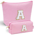 Bestickte Make-up-Tasche mit Buchstaben – Bild 2 | LuxeStyle