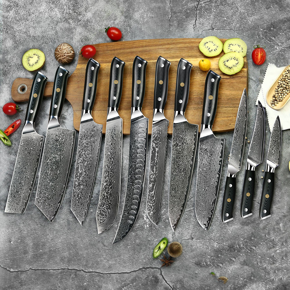 Kiryu Amber Damastmesser – Harzgriff – Bild 7 | LuxeStyle