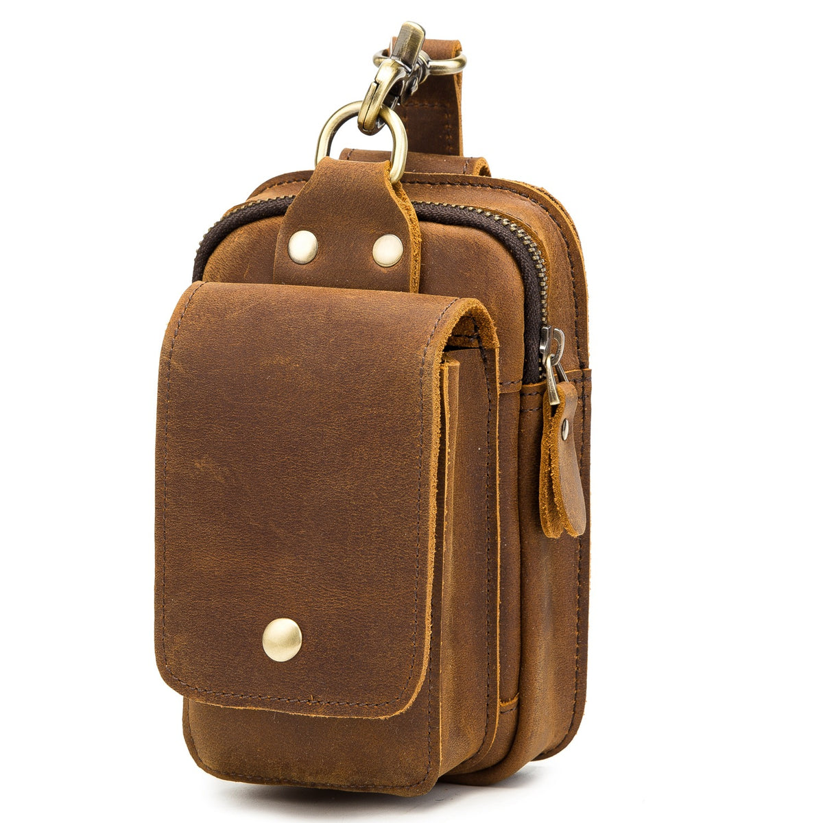 Leder-Gürteltasche mit Haken | LuxeStyle