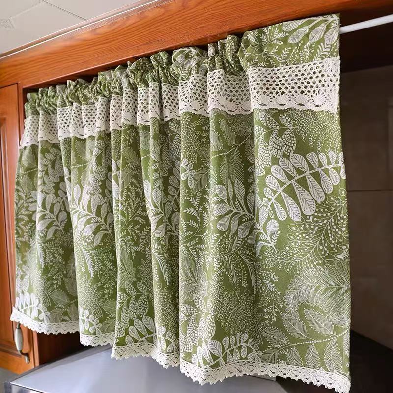 Vorhang „Amerikanischer Landhausstil“ mit Blumenmuster