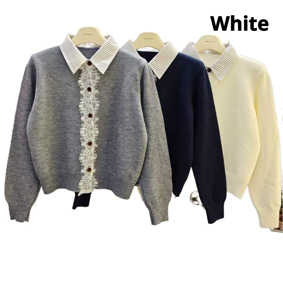 Ärmelloses Oberteil mit Spitze und Patchwork | LuxeStyle