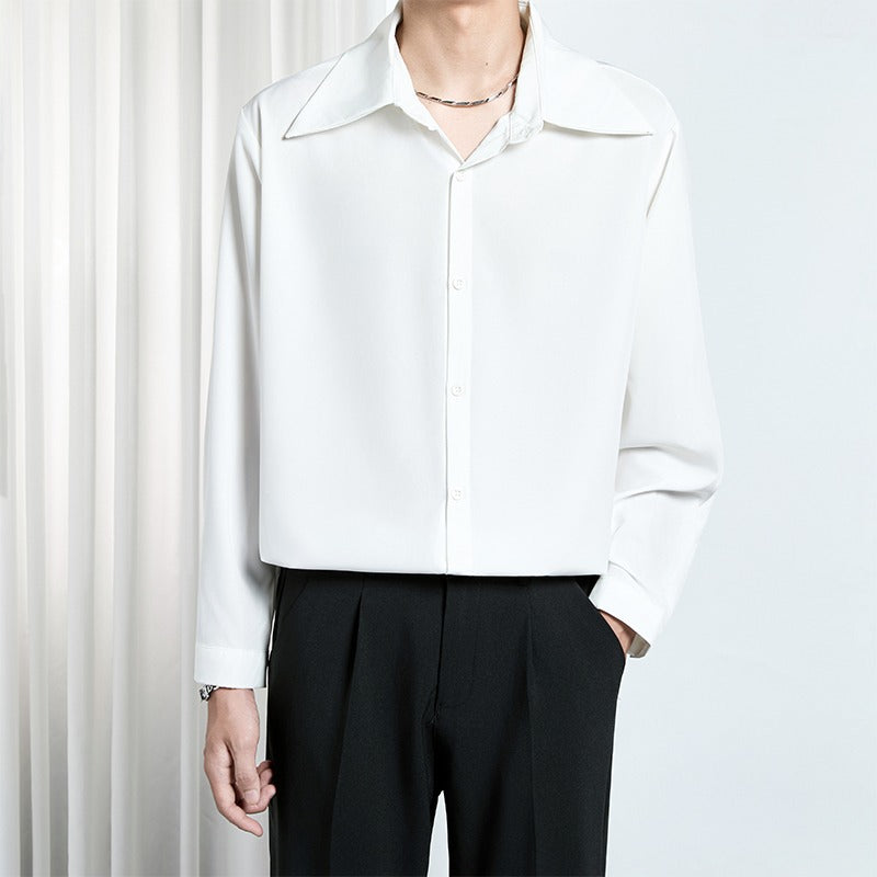 KOREAN STYLE DRAPIERENDES HERRENHEMD – Bild 2 | LuxeStyle