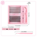 DIY Einzelne Cluster-Individuelle Falsche Wimpern Natürliche Dicke Gem
