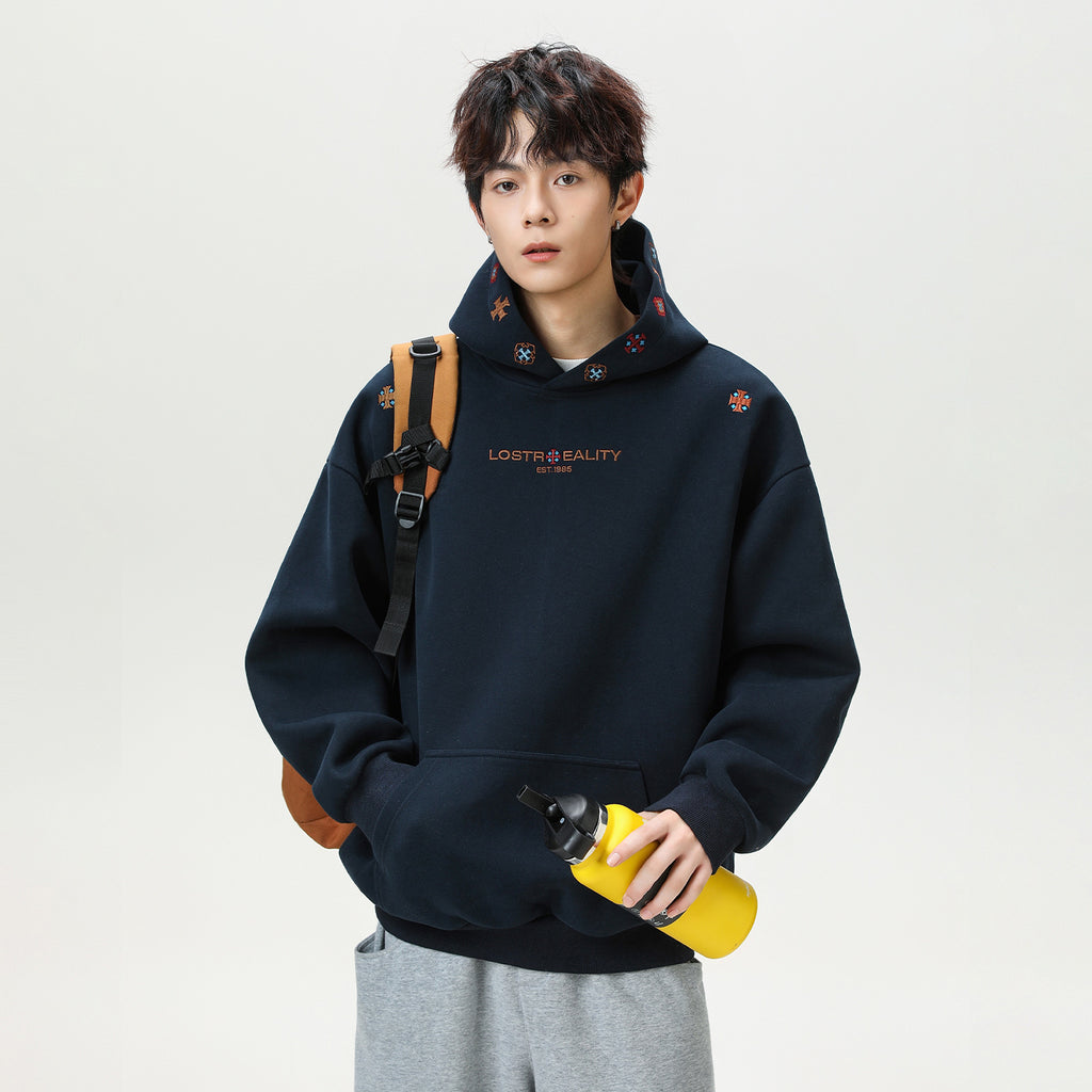 Ethnischer Hoodie mit Stickerei