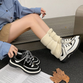 Retro Schwarz-Weisse Color Block Sneaker