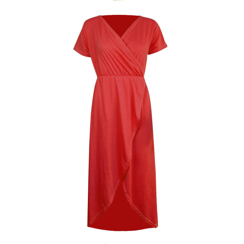 Elegantes V-Neck Strickkleid mit Wickelfront – Bild 5 | LuxeStyle