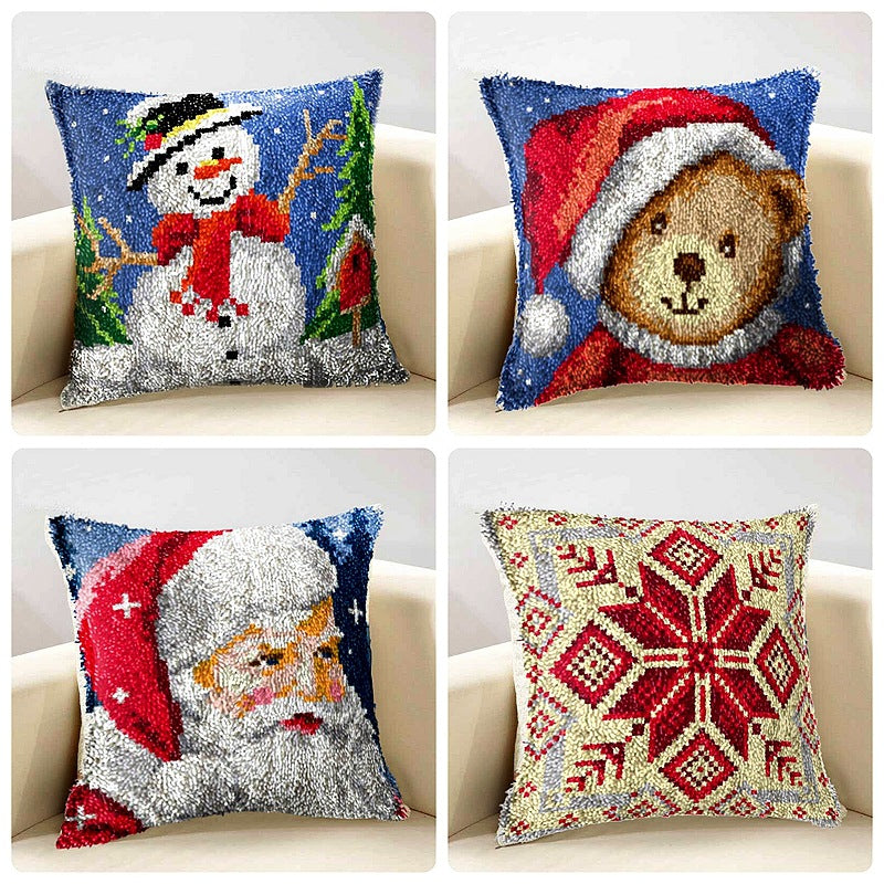 DIY Weihnachtskissen-Stickset aus Wolle – Bild 4 | LuxeStyle