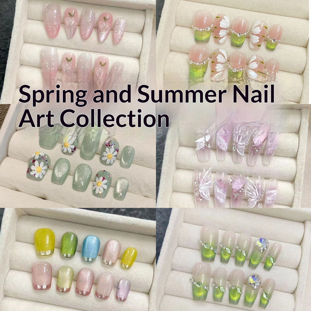 Nagelart Blumen Motiv