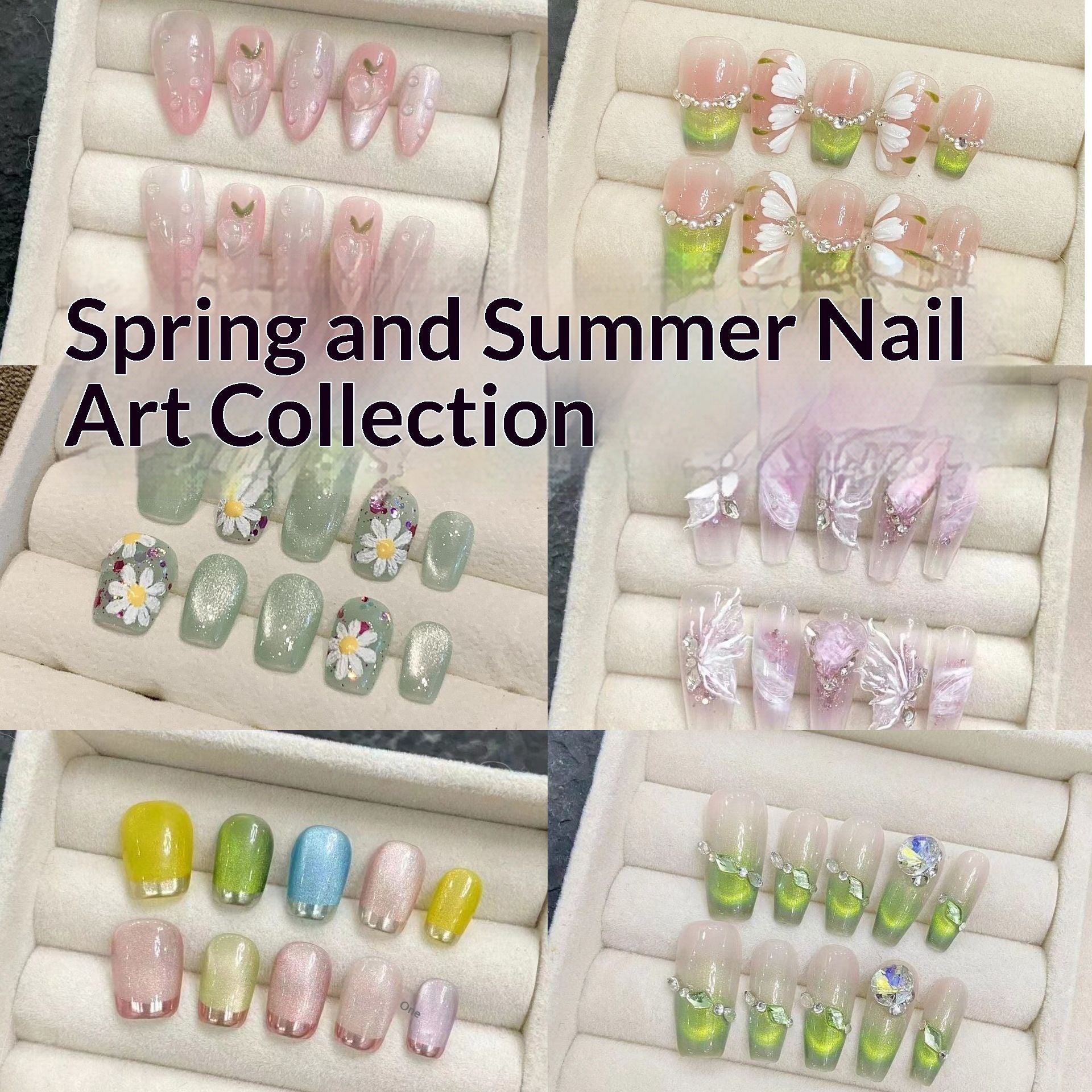 Nagelart Blumen Motiv