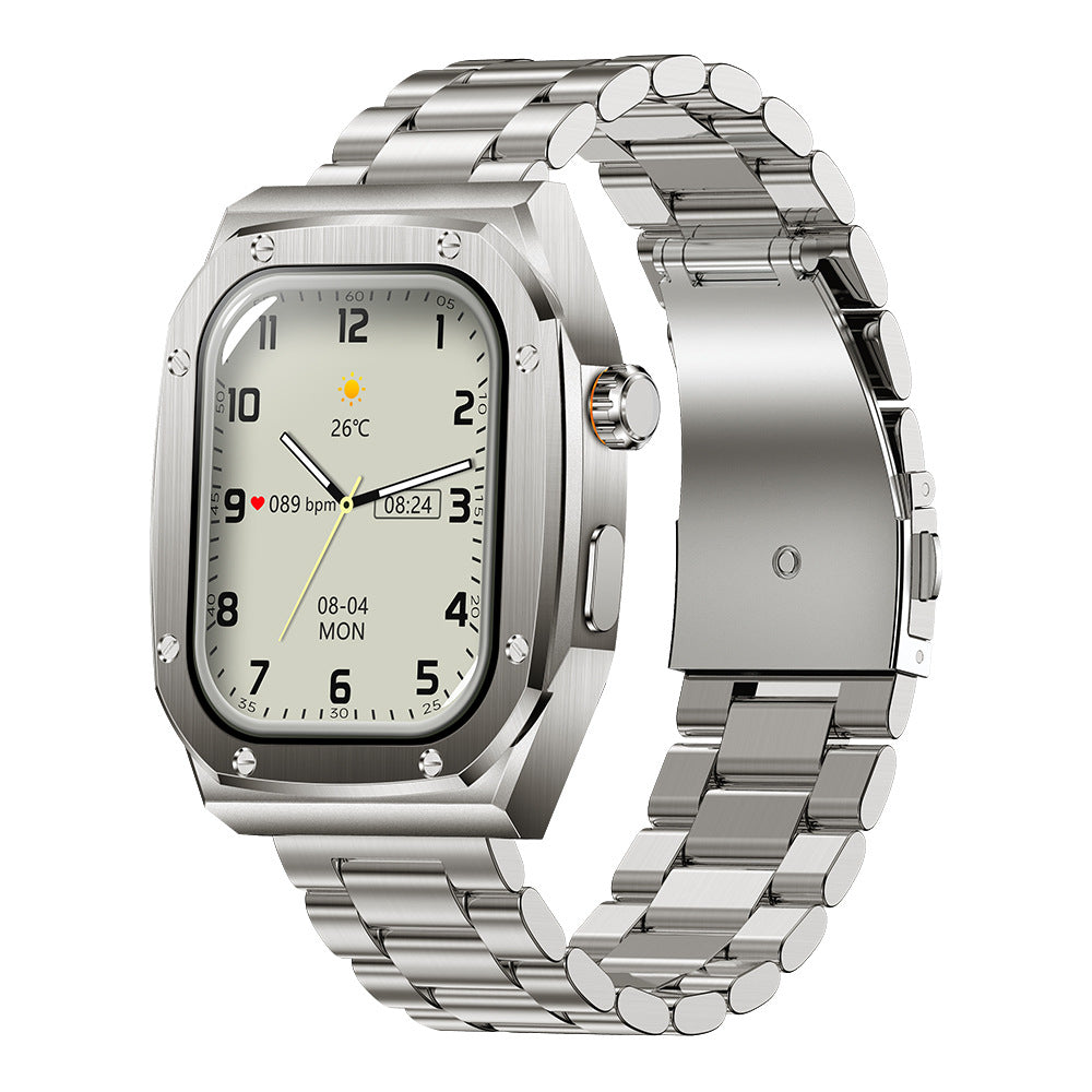Sportuhr mit doppeltem Armband und Stahlgehäuse – Bild 4 | LuxeStyle