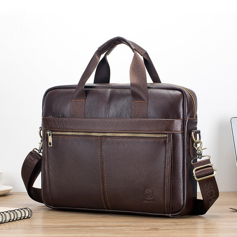 Herren-Leder-Transporttasche, wasserabweisend | LuxeStyle