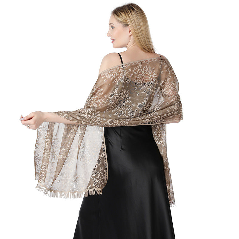 Geblümter Batik-Spitzenschal – Bild 10 | LuxeStyle