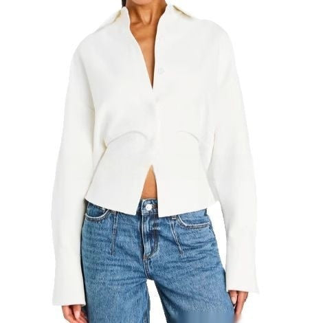 Elegante Bluse mit Fledermausärmeln – Bild 7 | LuxeStyle