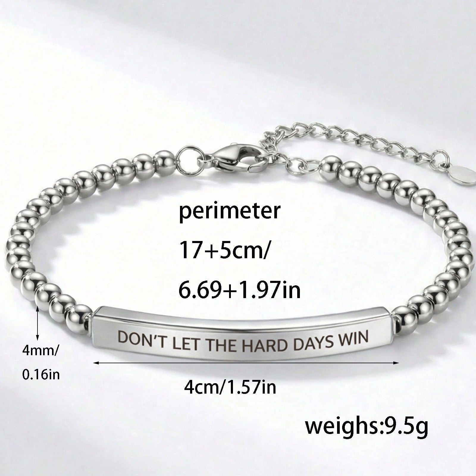 Geometrischer Edelstahl-Armband