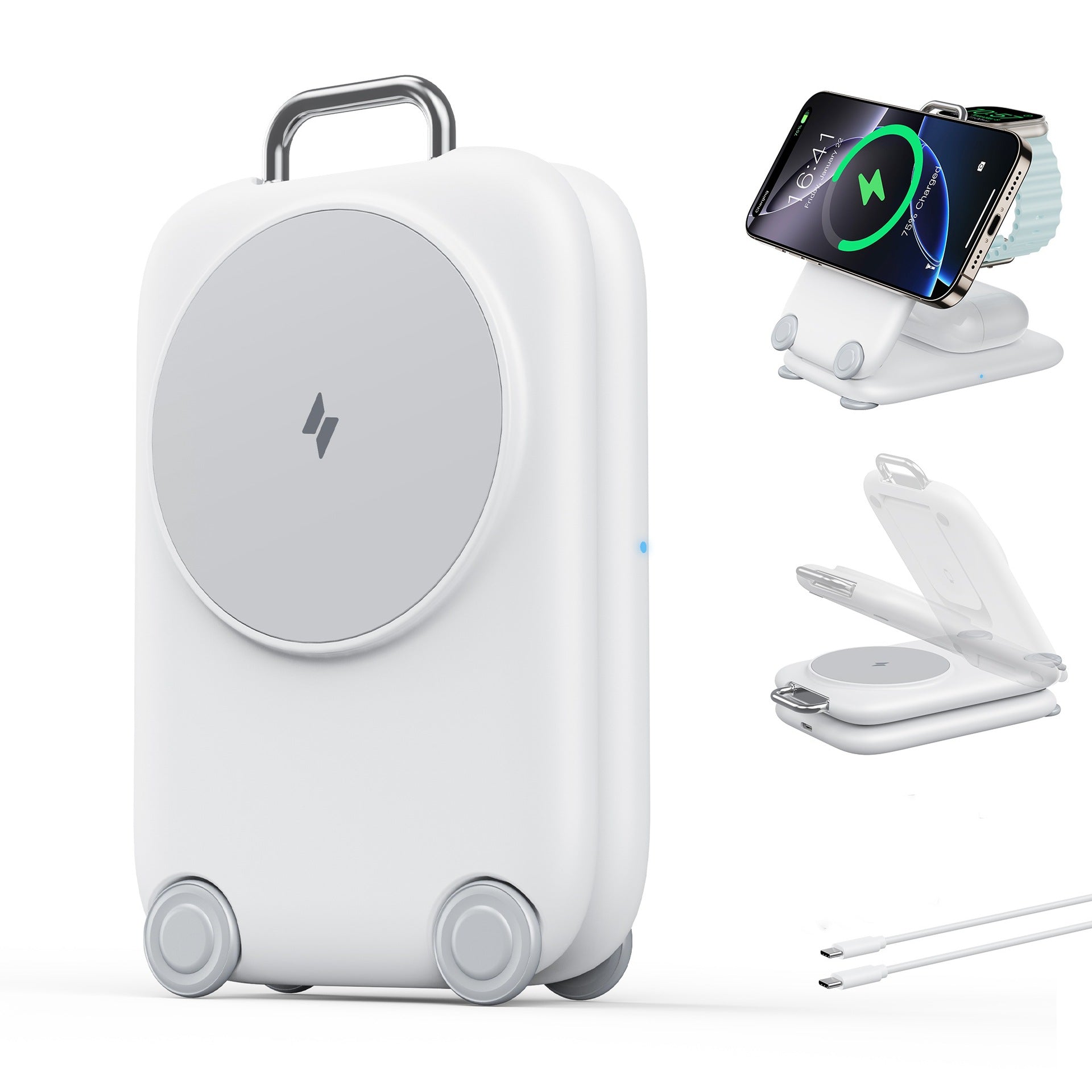 3-in-1 Faltbarer Magnetischer Wireless Charger