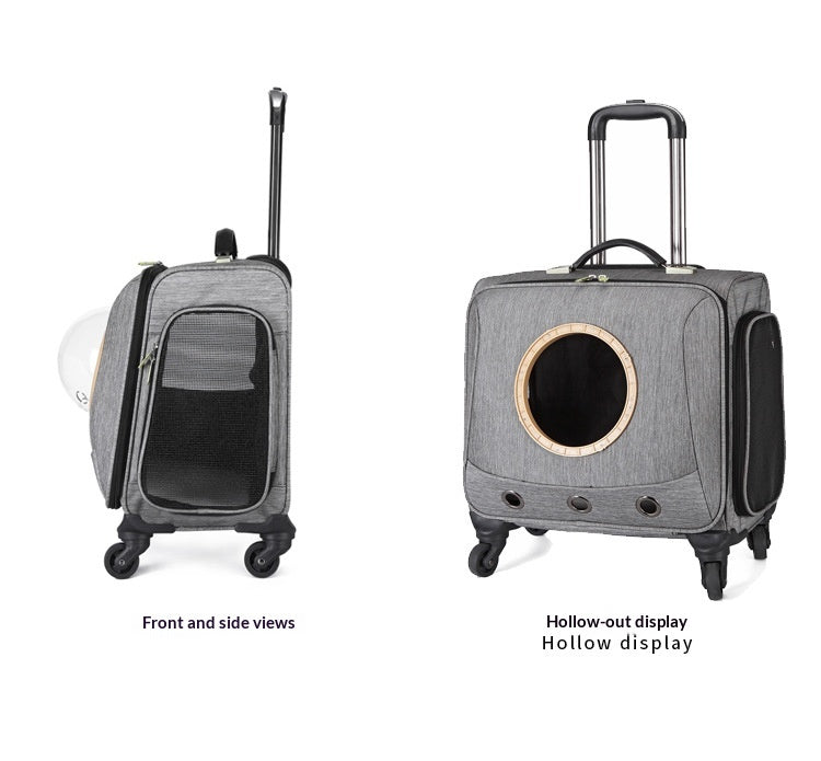 Trolley-Transportbox für Haustiere