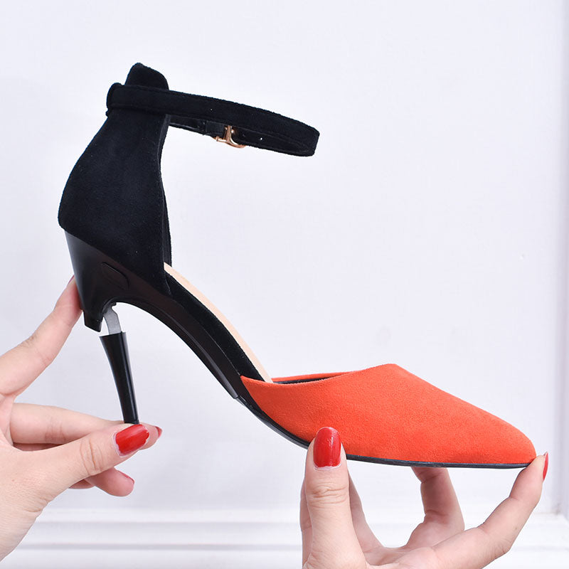 Faltbare High Heels aus Schafsleder