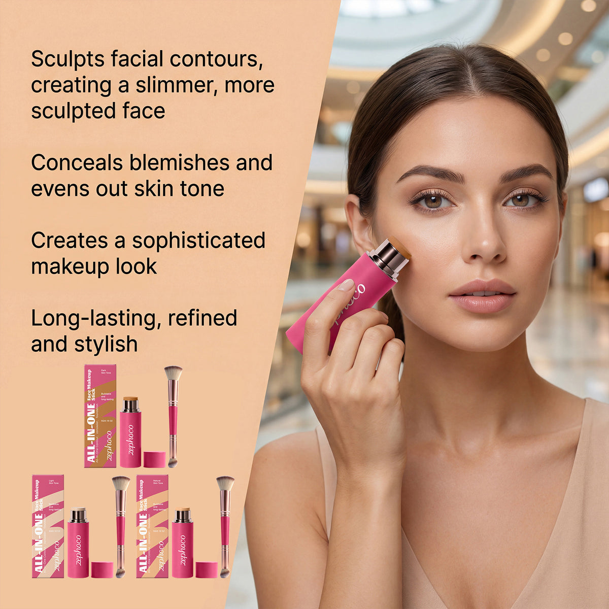 Feuchtigkeits-Make-up-Stick mit weichem Fokus – Bild 6 | LuxeStyle