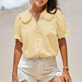 Damen Bluse mit Puffärmeln und Bubikragen – Bild 3 | LuxeStyle