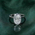 Ovaler Moissanit-Ring, S925 Silber, 18K Vergoldung | LuxeStyle