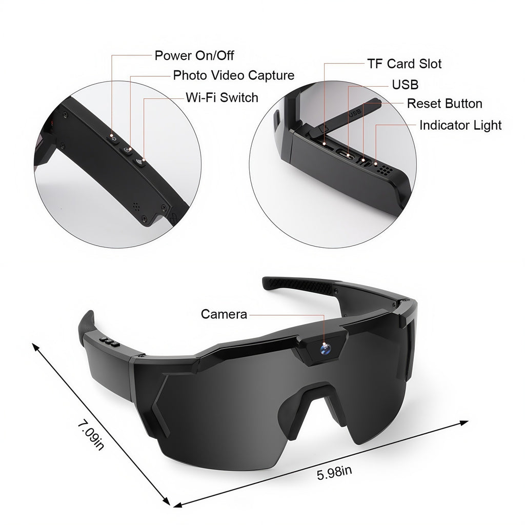 Sportbrille mit Kamerafunktion