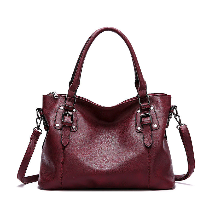 Retro-Schultertasche mit viel Stauraum – Bild 5 | LuxeStyle