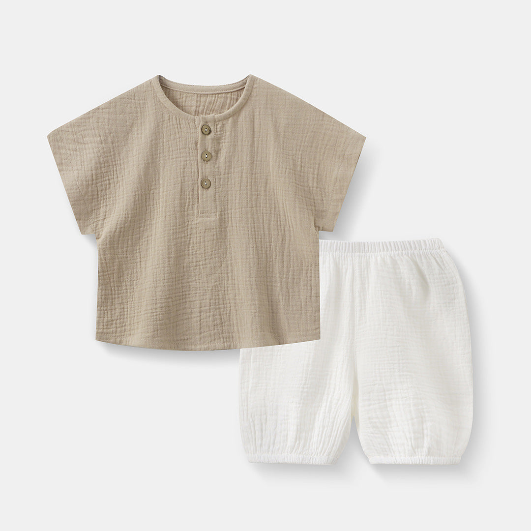 Baby-Set aus Baumwolle: Pullover & Shorts – Bild 3 | LuxeStyle