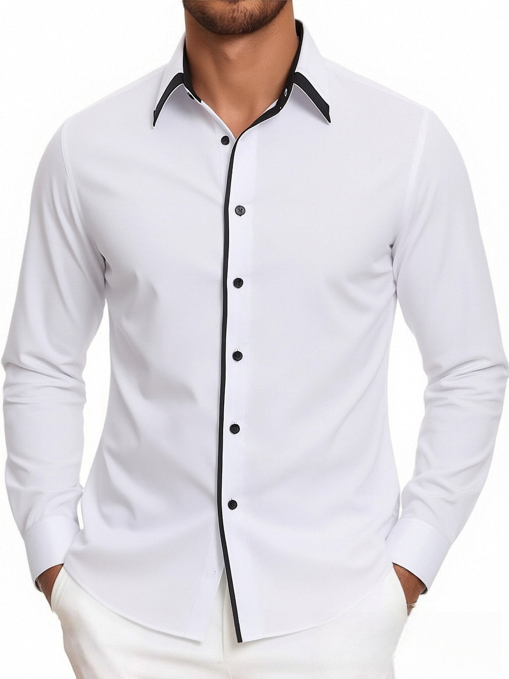 Dünnes Langarmshirt für Herren – Bild 10 | LuxeStyle
