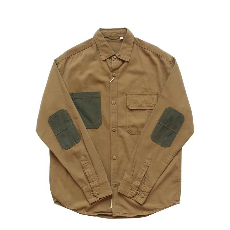 Lange Ärmel Leinen-Shirt in Khaki – Bild 2 | LuxeStyle