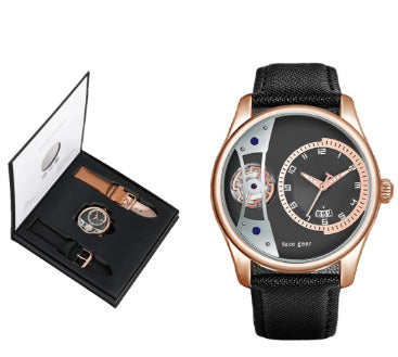 Herrenuhr mit Wechselarmbändern im Geschenkset