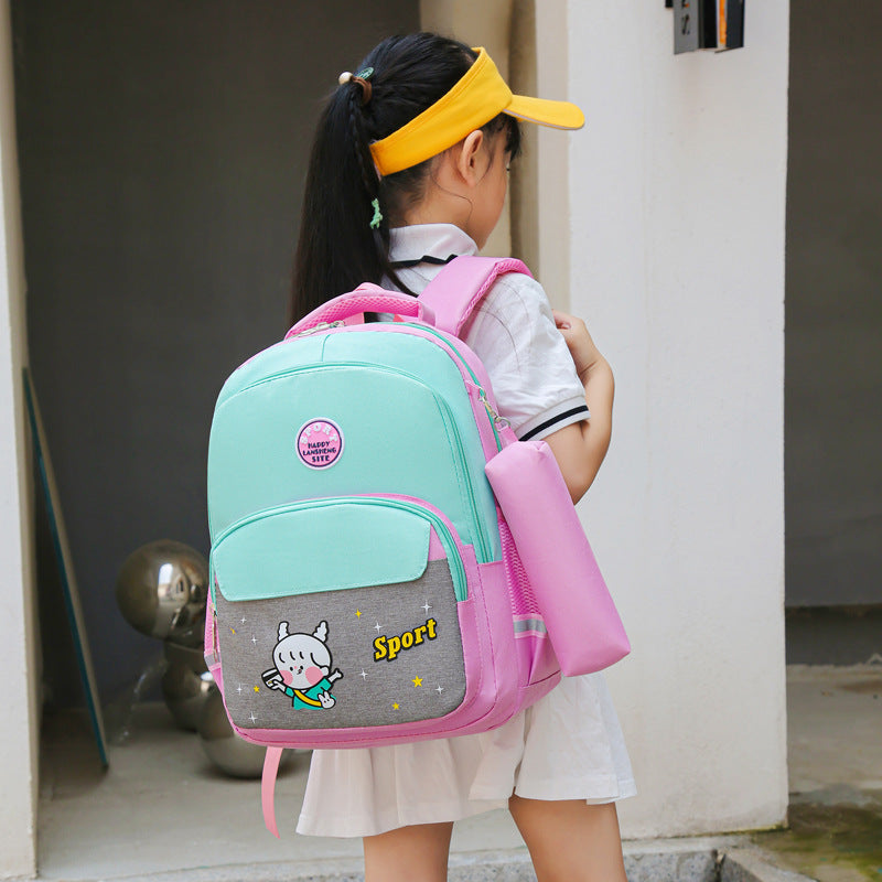 Leichter Rucksack mit Rillen‑Schutz für Grundschüler | LuxeStyle