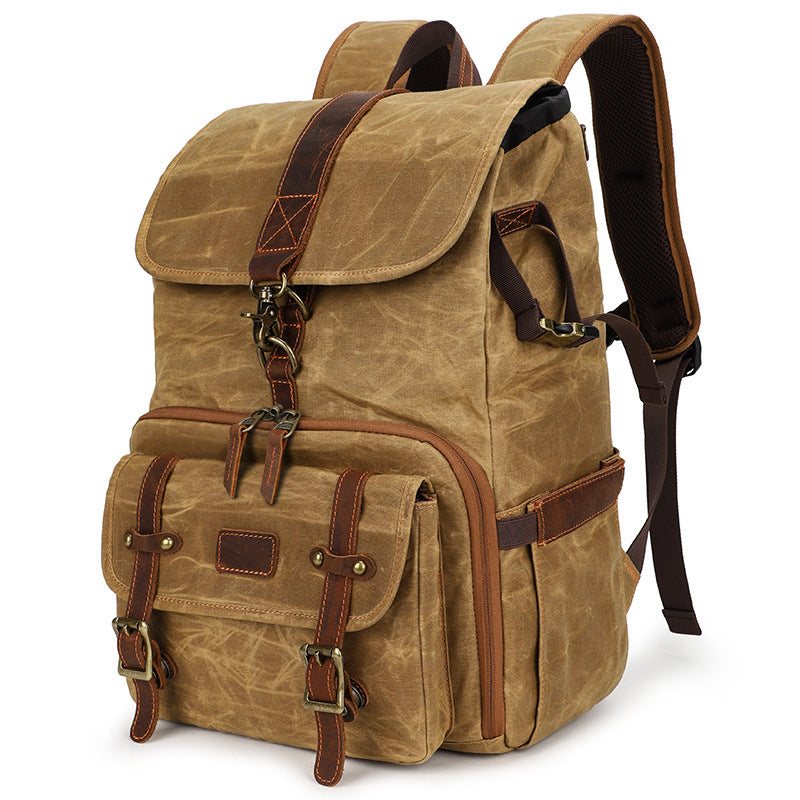 Kamerarucksack aus Leinen – Bild 3 | LuxeStyle