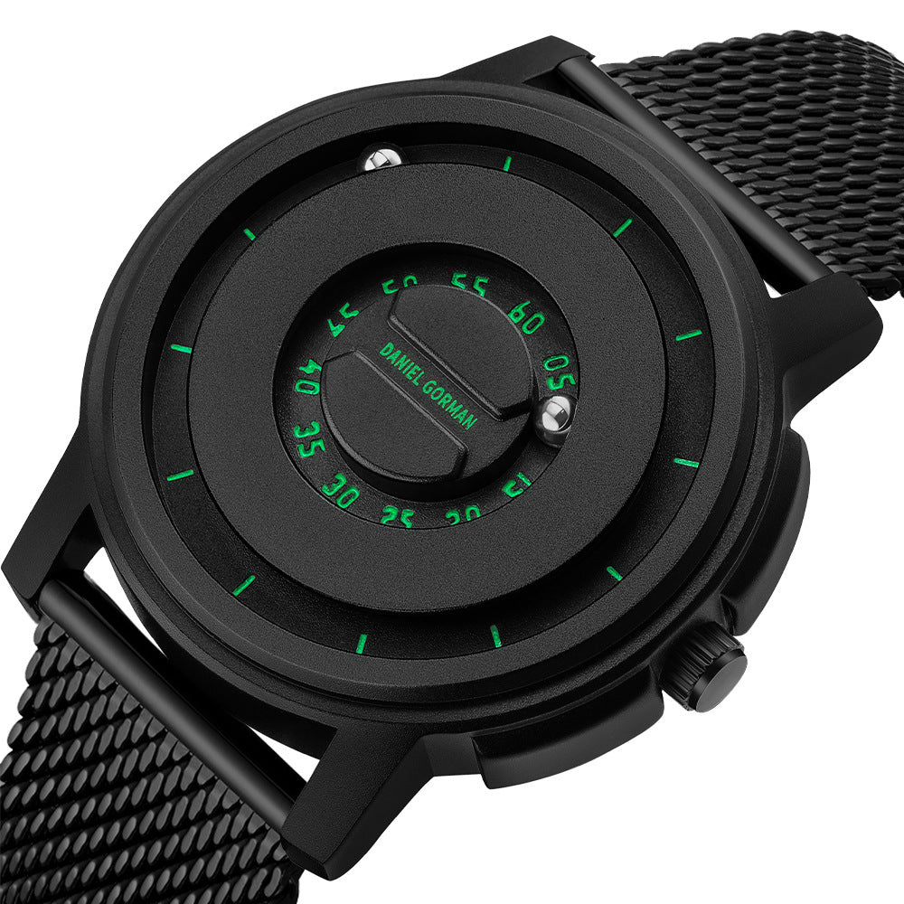 Sportliche Herrenuhr mit Magnetschwebe-Kugel – Ansicht 7
