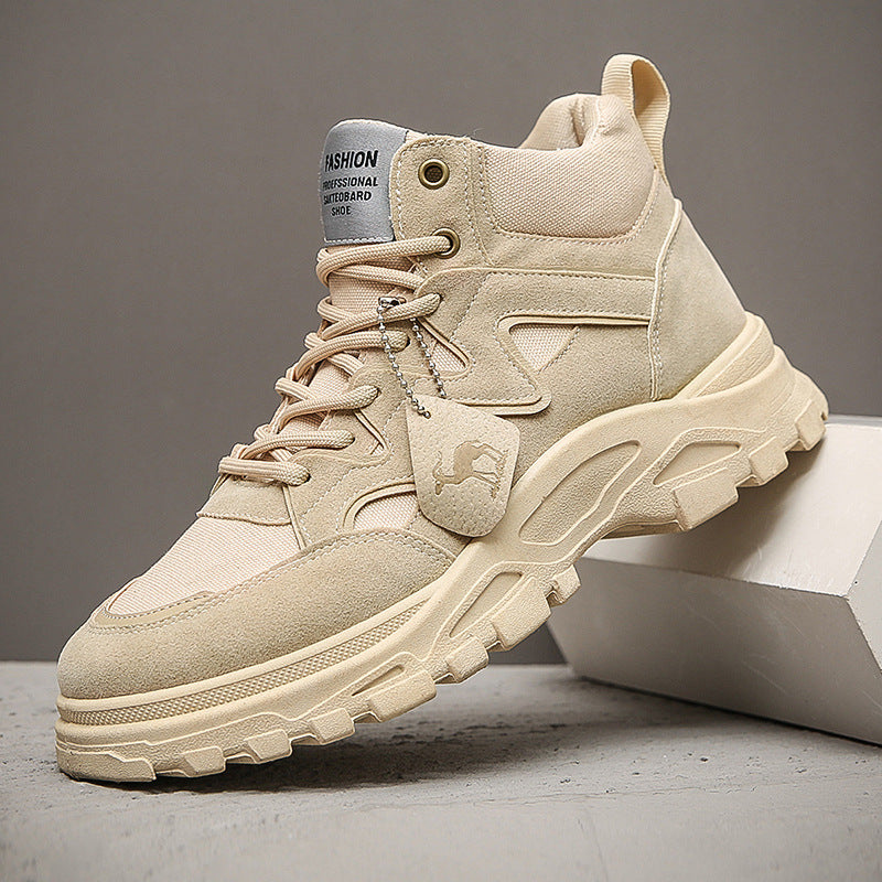 Herrenschuhe High-Top mit dicker Sohle | LuxeStyle