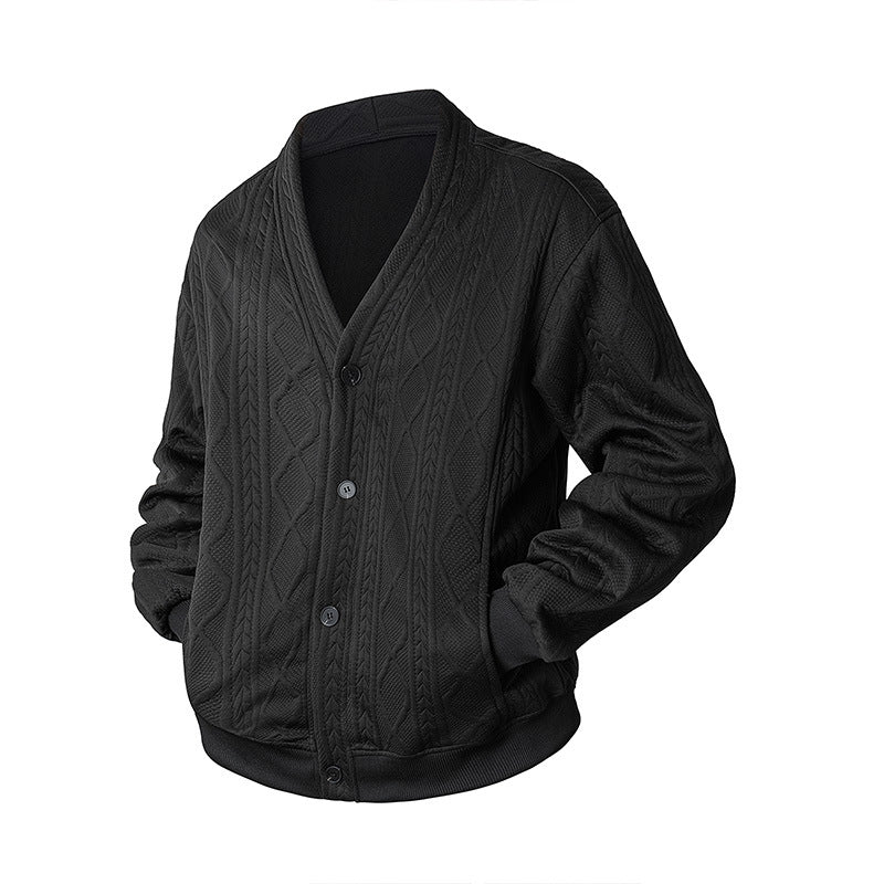 Diamantmuster-Cardigan