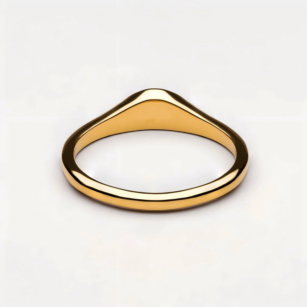 Geometrischer Edelstahlring mit Textur – Bild 3 | LuxeStyle