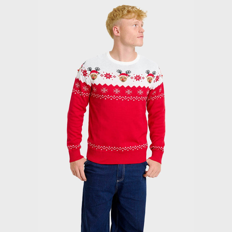 Jacquard Christmas Pullover für Herren