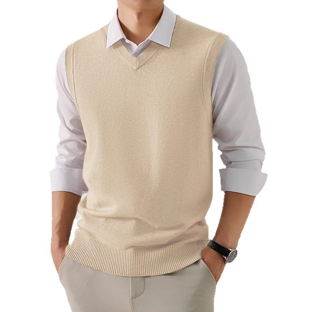 Herren-Westen Business-Casual Loose Fit für Anzüge